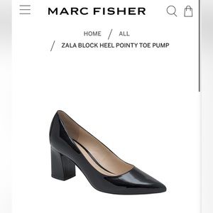 Marc Fisher ZALA BLOCK HEEL POINTY TOE PUMP